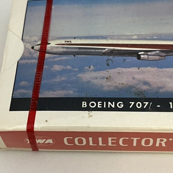 Vintage TWA Collector’s Series Bridge Size Playing Cards Sealed Boeing 707 1959 - Picture 12 of 16